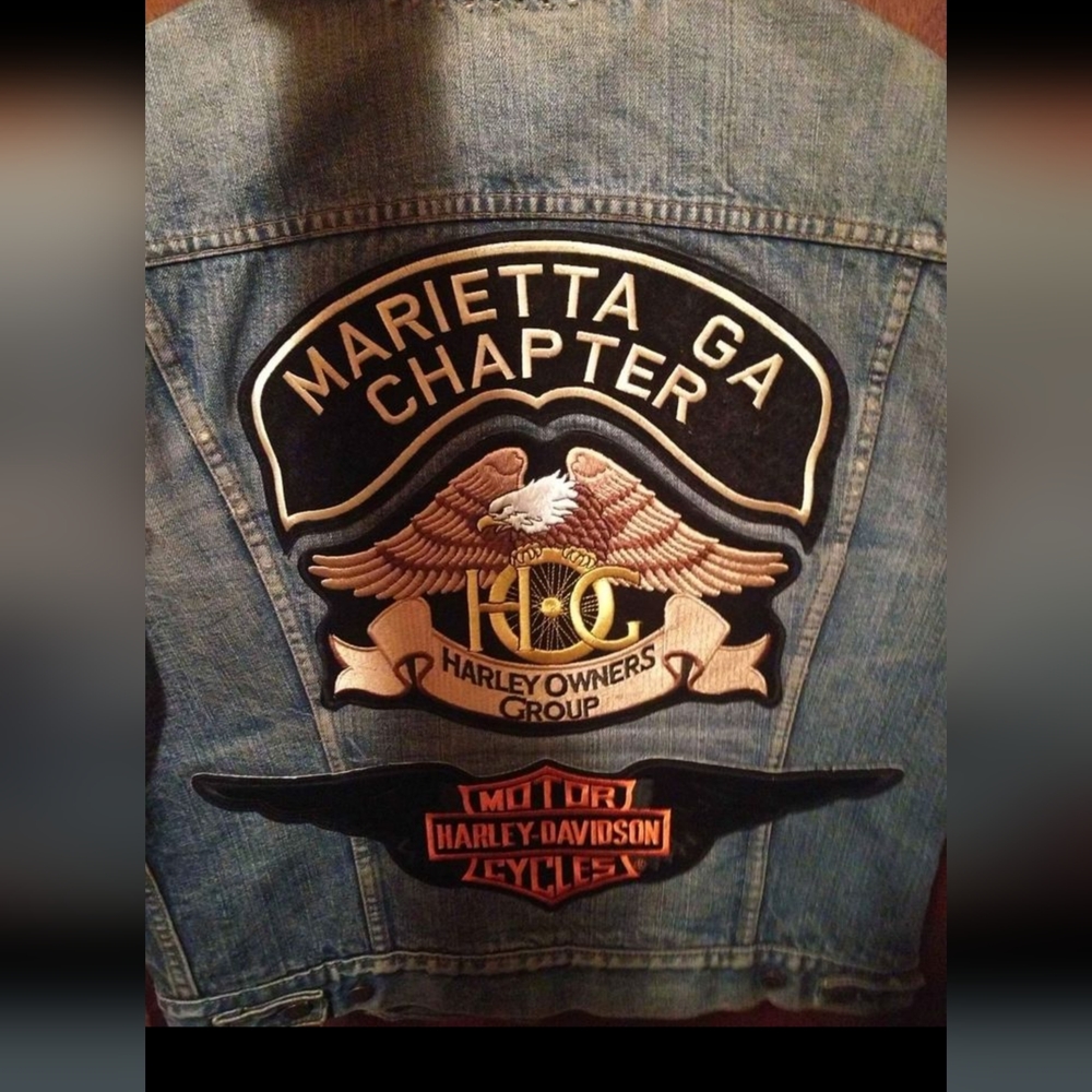 Custom Levi Harley Davidson vest